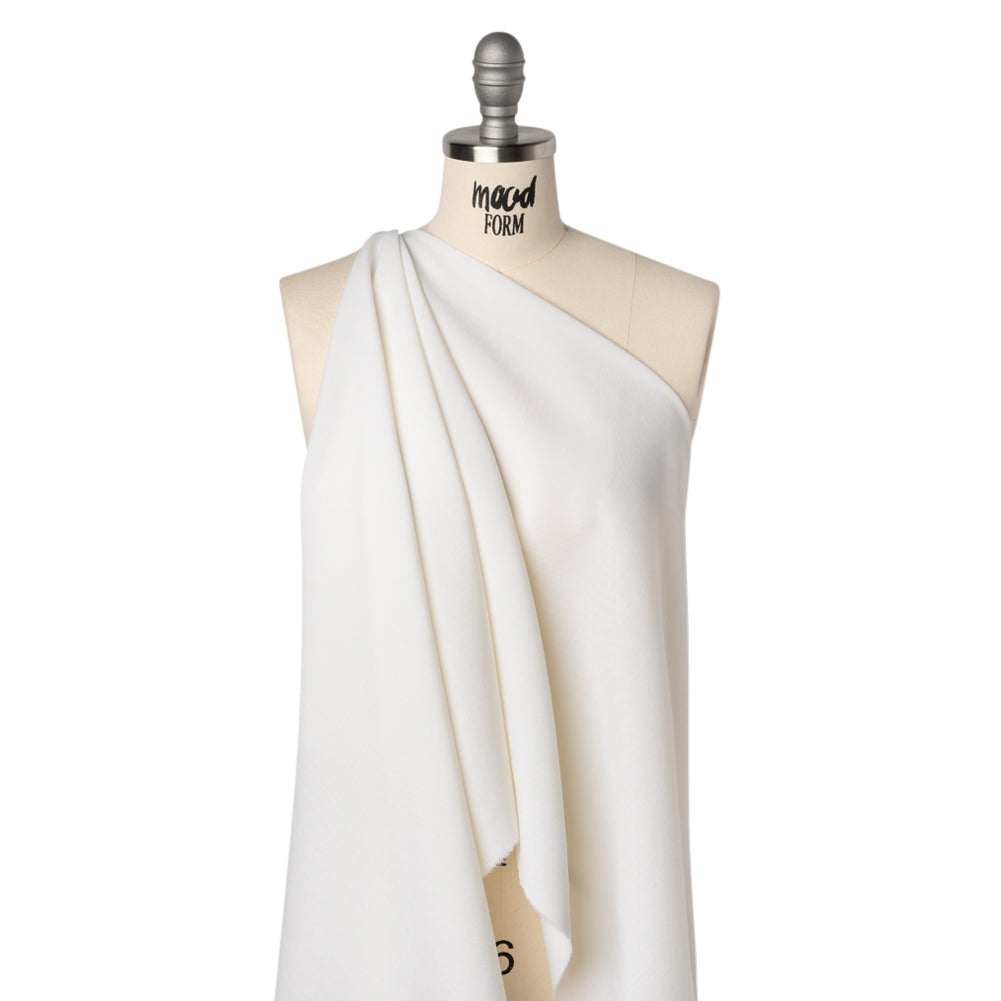 Virgin Wool Suiting Made in Italy - White