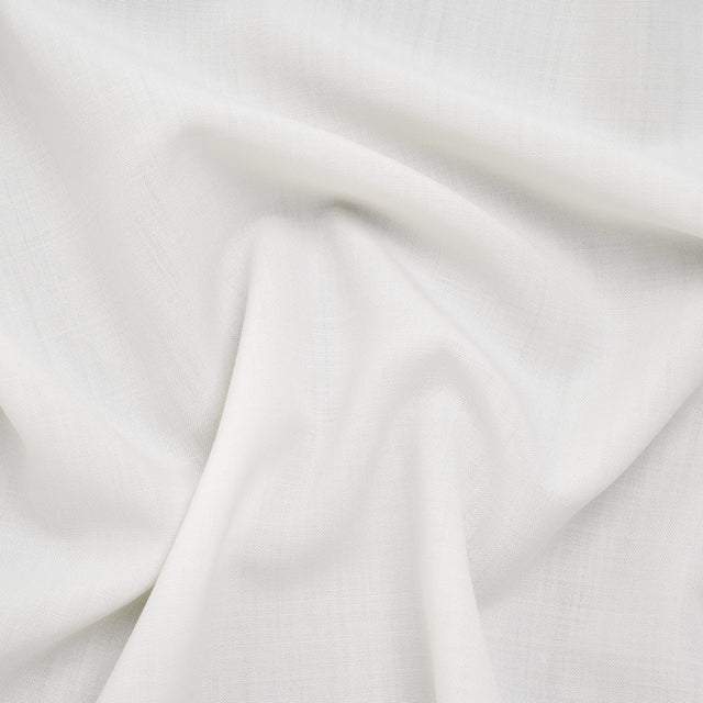 Virgin Wool Suiting Made in Italy - White