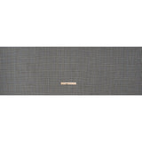 Brushed Virgin Merino Wool Twill - Black, White and Sky Blue Glen Plaid