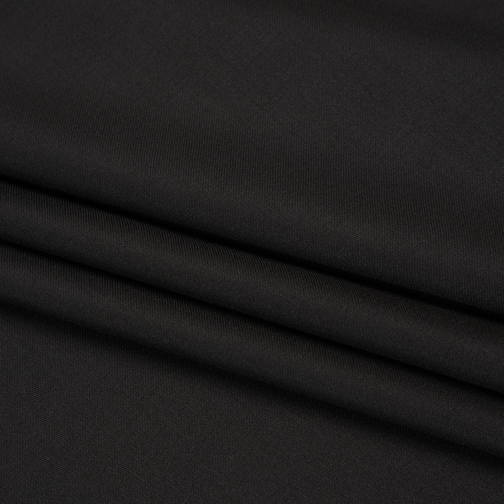 Super 120 Virgin Wool Suiting Made in Italy - Black