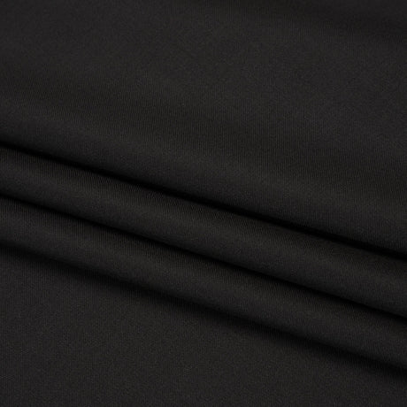 Super 120 Virgin Wool Suiting Made in Italy - Black