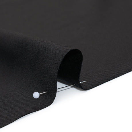 Super 120 Virgin Wool Suiting Made in Italy - Black