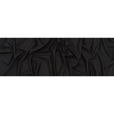 Super 120 Virgin Wool Suiting Made in Italy - Black