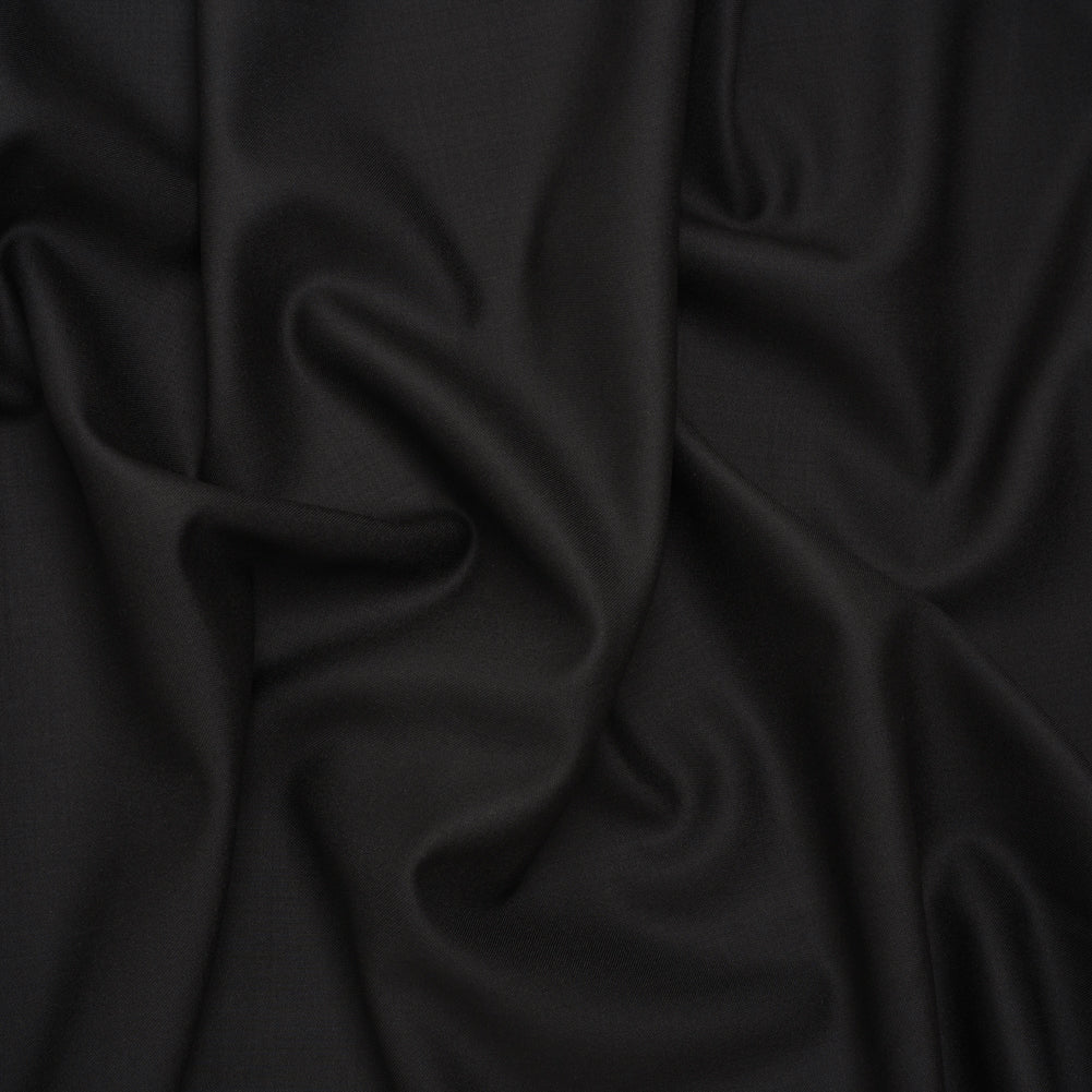 Super 120 Virgin Wool Suiting Made in Italy - Black