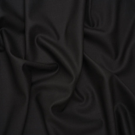 Super 120 Virgin Wool Suiting Made in Italy - Black