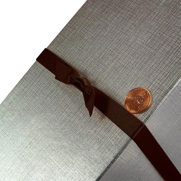 7/16" Wide Satin Stretch Loop 7/16 '' X 10 '' Brown Color 200 each / package