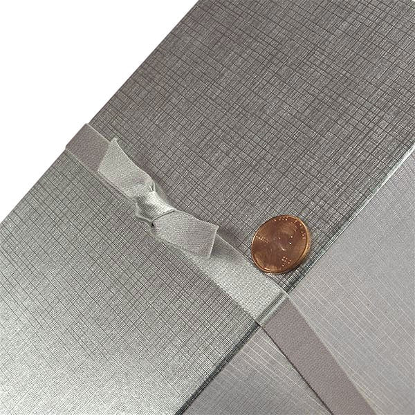 7/16" Wide Satin Stretch Loop 7/16 '' X 16 '' Silver Color 200 each / package
