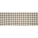 Brushed Recycled Polyester Jersey - Cream, Gray and Red Twill Plaid - Deadstock
