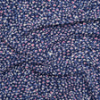 Stretch Polyester ITY Jersey - Blue, Periwinkle and Pink Explosion of Hearts - Deadstock
