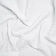 Ruched Stretch Modal and Cotton Double Knit - White - Deadstock