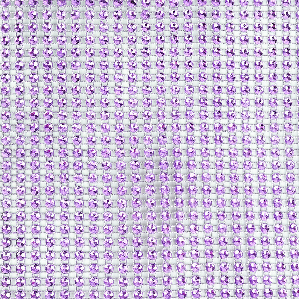 O'Creme Purple Rhinestone Wrap, 4-1/2" x 10 Yards