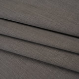 Super 120 Wool Twill Suiting - Gray Brown - Deadstock