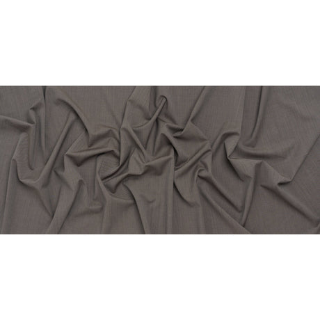 Super 120 Wool Twill Suiting - Gray Brown - Deadstock