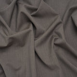 Super 120 Wool Twill Suiting - Gray Brown - Deadstock