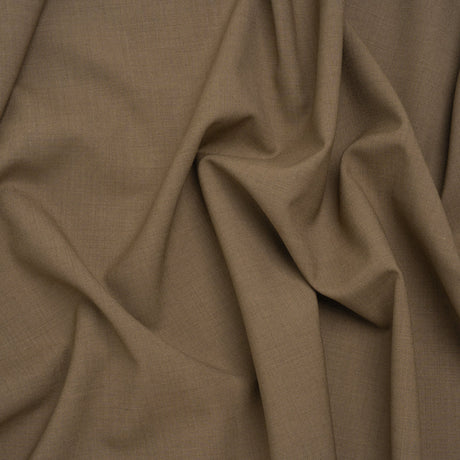 Super 110 Wool Suiting - Light Brown - Deadstock