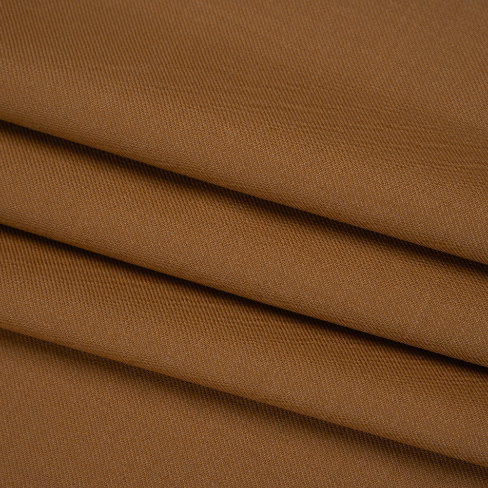 Super 120 Wool Twill Suiting - Caramel - Deadstock