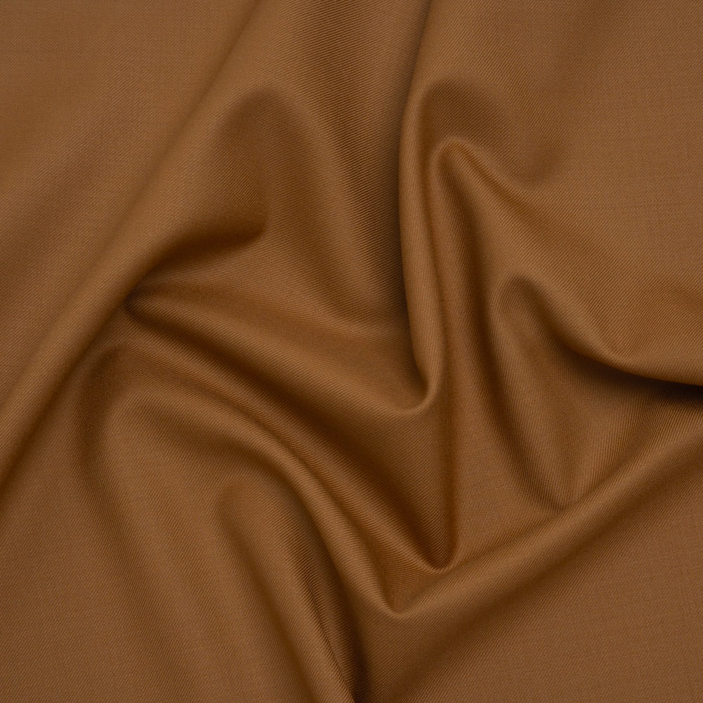 Super 120 Wool Twill Suiting - Caramel - Deadstock