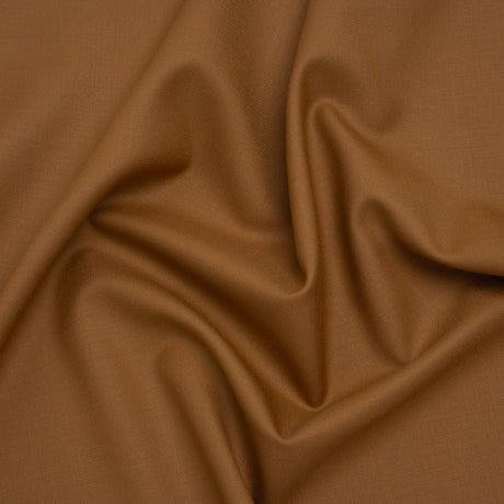 Super 120 Wool Twill Suiting - Caramel - Deadstock