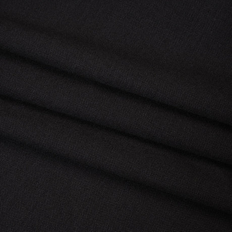 Wool Crepe-Faced Suiting - Black - Deadstock