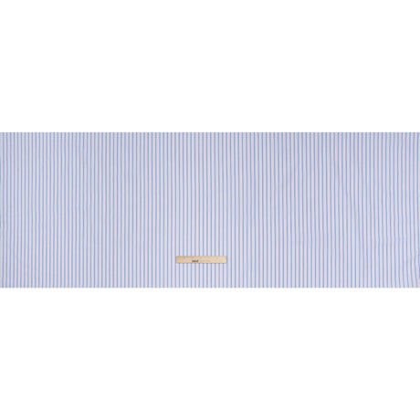 Cotton Shirting - Light Blue, Baby Pink and White Stripes - Deadstock