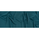 Stretch Recycled Polyester and Viscose Double Cloth - Dusty Teal - Deadstock