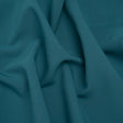 Stretch Recycled Polyester and Viscose Double Cloth - Dusty Teal - Deadstock
