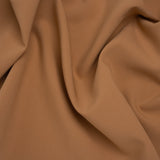 Stretch Recycled Polyester and Viscose Double Cloth - Tan - Deadstock