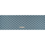 Cotton Pique Knit Print - Navy and Dusty Blue Whales - Deadstock
