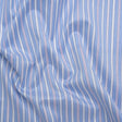 Cotton Twill Shirting - Air Blue, Lavender and White Stripes - Deadstock