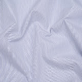 Cotton Poplin Shirting - Dark Blue and White Pinstripes - Deadstock