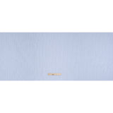 Cotton Poplin Shirting - Sky Blue, Black and White Stripes - Deadstock