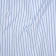 Cotton Poplin Shirting - Sky Blue, Black and White Stripes - Deadstock