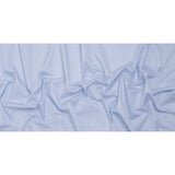 Cotton Twill Shirting - Sky Blue, Blue and White Bordered Candy Stripes - Deadstock