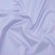 Cotton Twill Shirting - Dark Blue, Purple and White Stripes - Deadstock