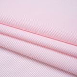 Cotton Shirting - Blush Pink and White Stripes - Deadstock