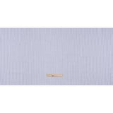 Cotton Basketweave Shirting - Blue and White Candy Stripes - Deadstock