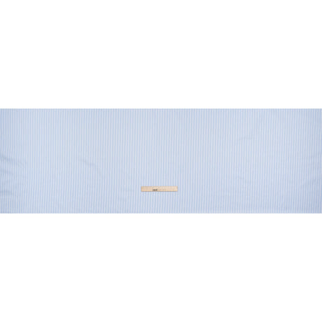 Cotton Twill Shirting - Baby Blue and White Stripe Bundles - Deadstock