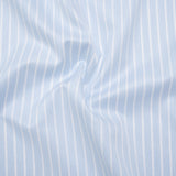 Cotton Twill Shirting - Baby Blue and White Stripe Bundles - Deadstock