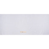 Cotton Herringbone Twill Shirting - White, Blue and Red Pinstripes - Deadstock