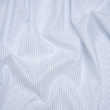 Cotton Twill Shirting - Light Blue and White Stripes - Deadstock