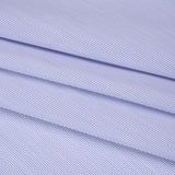 Cotton Shirting - Dark Blue and White Pinstripes - Deadstock