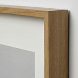 19¾x19¾" Oak Effect Frame with Mount – Deep Frame, No-Nail Hanging, Gallery Ready