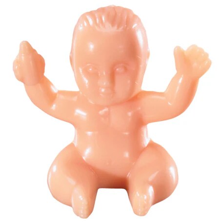 Baby Kings Cake for Mardi Gras King Cakes - 6 plastic Babies