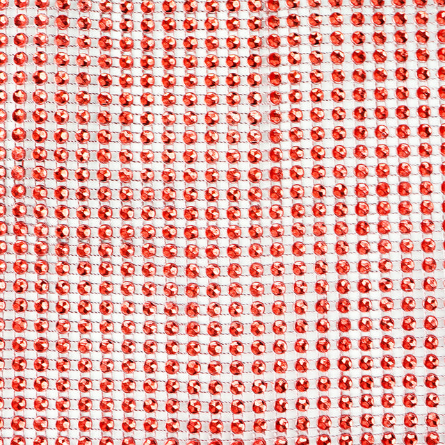 O'Creme Red Rhinestone Wrap, 4-1/2" x 10 Yards