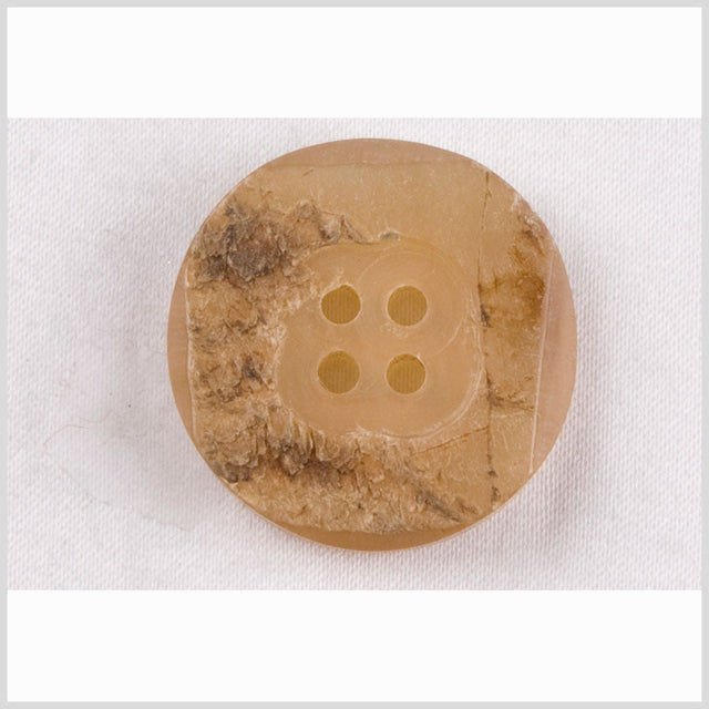 Light Beige Horn Coat Button - 40L/25.5mm