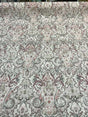 Mazely Damask Ancient Pinkish Cotton Fabric - Digital Print, Off White Cream Light Pink Purple Shade, Gray, 56" Width (1 Yard)