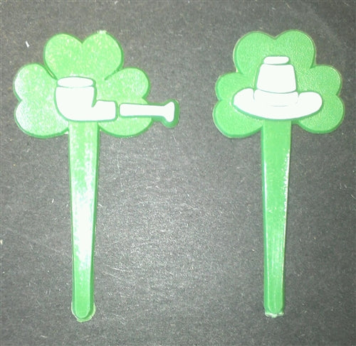 Irish St. Patrick's Day Cupcake Picks - 6 Pack