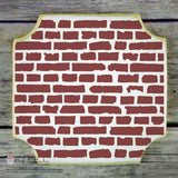 Confection Couture Brick Wall Background Cookie Stencil