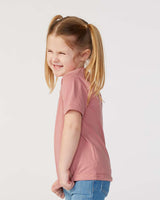 RADYAN® Crewneck Short Sleeve Toddler Fine Jersey Tee