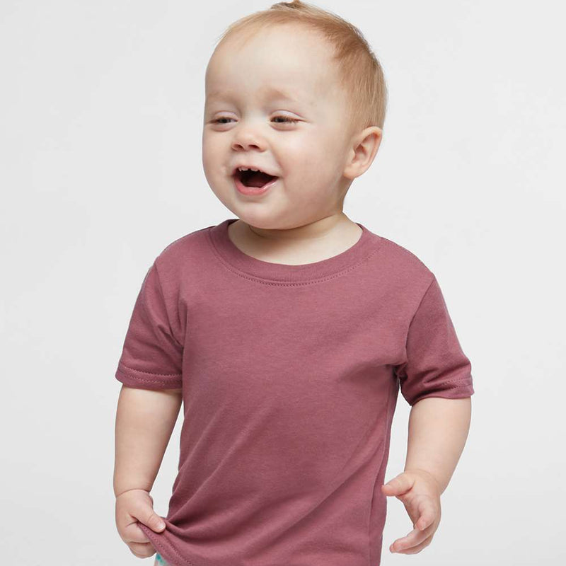 RADYAN® Infant Fine Jersey Short Sleeve Crew Neck Tee